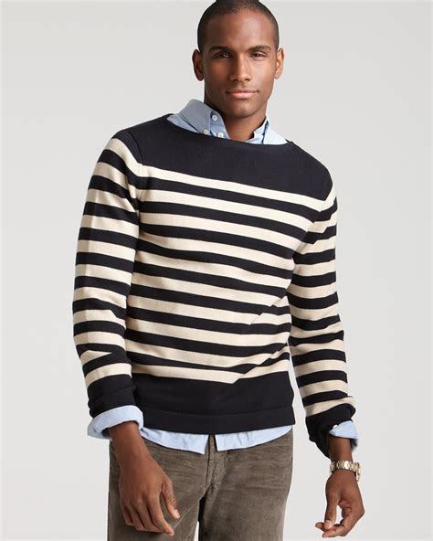 michael kors stripe crewneck sweater grey|Michael Kors Embellished Stripe Crewneck Sweater on SALE.